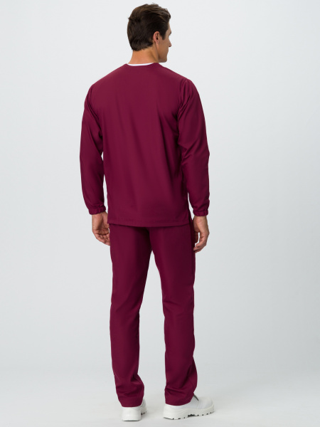 Мужской костюм ХАССП-База (ткань ТиСи, 120), бордовый (ЧЗ) Мужской костюм ХАССП-База (ткань ТиСи, 120), бордовый (ЧЗ)