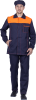 Костюм ХИМОС противокислотный, куртка, брюки, берет, темно-синий/оранжевый