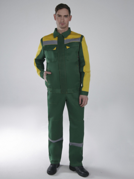 Костюм Сфера NEW (тк.Смесовая,210) п/к, зеленый/желтый (ЧЗ) Костюм Сфера NEW (тк.Смесовая,210) п/к, зеленый/желтый (ЧЗ)