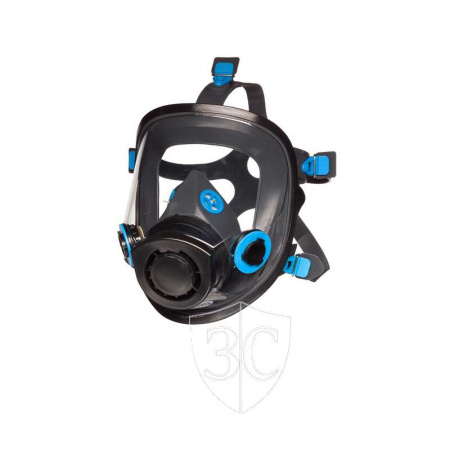 Маска панорамная УНИКС (UNIX) 5100 (универсальный размер, силикон, боковые байонетные соединения - 2 фильтра