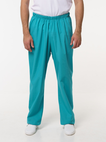 Брюки рабочие универсальная №104 бирюза, ткань ТИСИ Брюки рабочие универсальная №104 бирюза, ткань ТИСИ