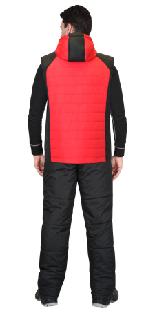 Жилет "Урбан" красный с черным (ЧЗ) Жилет "Урбан" красный с черным (ЧЗ)