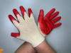 Перчатки х/б с латексом, 2-й облив (Красные) (уп.300 пар)