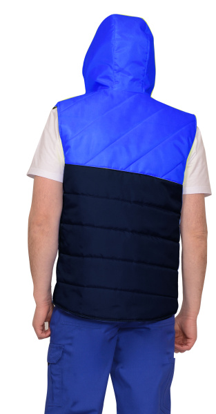 Жилет "ЭЛЬБРУС"  утепленный цв. синий с васильковым (ЧЗ) Жилет "ЭЛЬБРУС"  утепленный цв. синий с васильковым (ЧЗ)