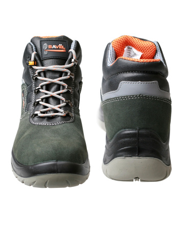 Ботинки "Универсал", замша (серые), ПУ-ПУ