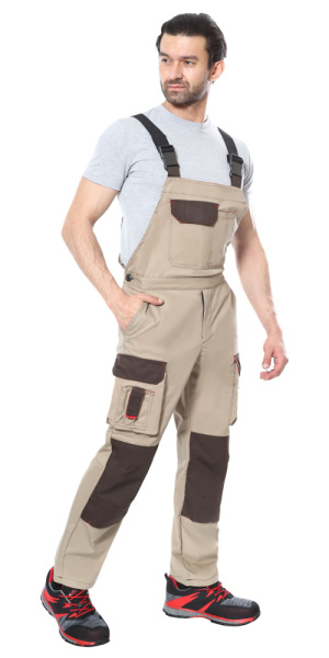 Полукомбинезон "ДЖЕТ Браун" песочный с т.коричневым (ЧЗ)