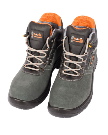 Ботинки "Универсал", замша (серые), ПКП, ПУ