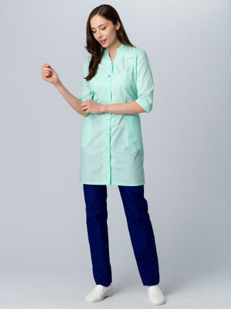 Халат женский Симпл-002 (тк.Смесовая,120) MedLine, мятный Халат женский Симпл-002 (тк.Смесовая,120) MedLine, мятный