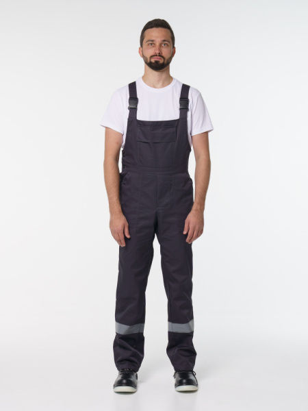 Полукомбинезон рабочий мужской №112 тёмно-серый СОП Полукомбинезон рабочий мужской №112 тёмно-серый СОП