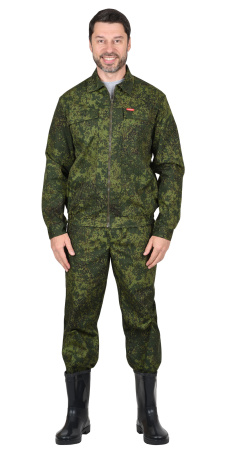 Костюм "РЫСЬ": куртка, брюки (тк. Рип-стоп) КМФ "Цифра" зеленая