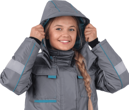 Костюм ГАЛАКТИКА зимний, серый-бирюза, женский (Куртка+брюки) Кос 487 (ЧЗ) Костюм ГАЛАКТИКА зимний, серый-бирюза, женский (Куртка+брюки) Кос 487 (ЧЗ)