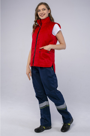 Жилет утепленный Универсальный (Смесовая, 210), красный Жилет утепленный Универсальный (Смесовая, 210), красный
