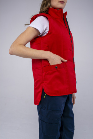Жилет утепленный Универсальный (Смесовая, 210), красный Жилет утепленный Универсальный (Смесовая, 210), красный