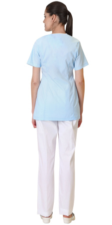 Блуза "ДЖУЛИЯ" женская голубая  Блуза "ДЖУЛИЯ" женская голубая