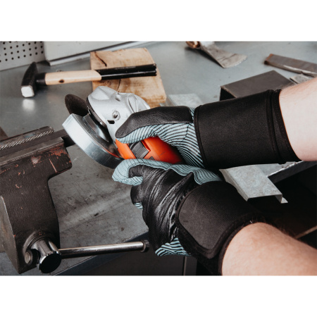 JAV15 Vulcan Pro Защитные антивибрационные кожаные перчатки Jeta Safety 