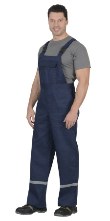 Костюм "Эксперт": куртка, п/комб. тёмно-синий с васильковым и СОП (узб.Саржа) (ЧЗ