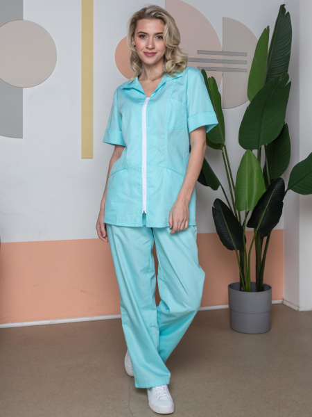 Женский костюм Бьютис NEW (тканьТиСи), мятный (ЧЗ) Женский костюм Бьютис NEW (тканьТиСи), мятный (ЧЗ)