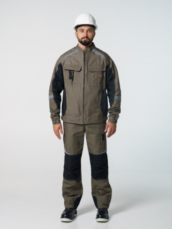 Полукомбинезон рабочий мужской №116 хаки, черный, СОП, ткань Канвас Полукомбинезон рабочий мужской №116 хаки, черный, СОП, ткань Канвас