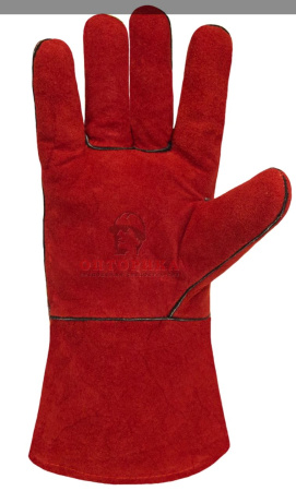 Краги "РосМарка" зимние красные, 35 см (1464), иск. мех р. 10,5