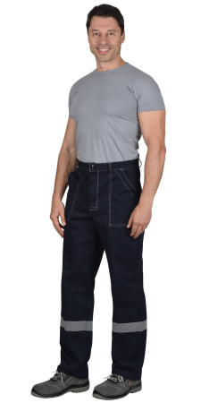 Костюм "Сфера" летний: куртка, брюки темно-синий с СОП пл. 270 г/кв.м