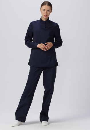 Костюм женский ХАССП-Стандарт NEW (тк.Смесовая,160), т.синий 