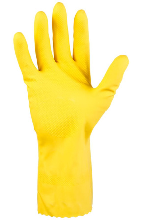 JL711 (Y) Латексные перчатки с хлопковым напылением, желтые Jeta Safety