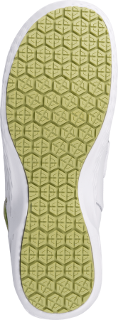 Полуботинки (тип туфли) SAMANTHA (САМАНТА), женские, кожаные ЭВА/резина (белый+зеленый/LGN КРО 4353