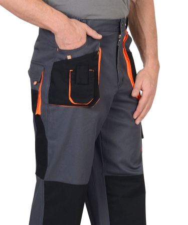 Брюки "МАНХЕТТЕН" т.серые с оранжевым и черным Брюки "МАНХЕТТЕН" т.серые с оранжевым и черным