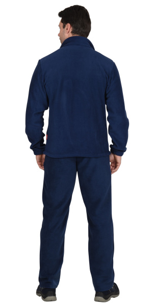 Куртка флисовая 260 г/кв.м. мужская тёмно-синяя  Куртка флисовая 260 г/кв.м. мужская тёмно-синяя