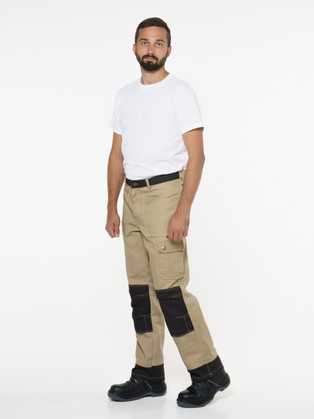 Брюки "Вест-Ворк" бежевые с черным Брюки "Вест-Ворк" бежевые с черным