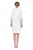 Халат женский №278 (тк.ТиСи) DoctorBIG, белый/красный (0/24) (ЧЗ)
