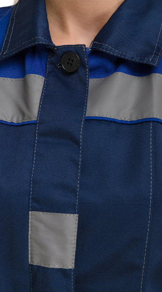 Костюм женский "Чикаго" с брюками (т.синий/василек) КОС815-3 PENTALAB  Костюм женский "Чикаго" с брюками (т.синий/василек) КОС815-3 PENTALAB