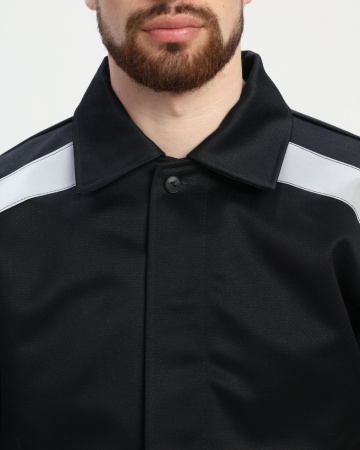 Костюм сварщика с усилением Арсенал-СОП 3 кл.защиты (тк.Хлопок-ОП,490) брюки, черный