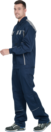 Костюм КОНФОРМ , т.синий-серый, куртка/брюки, пл. 255 г/м², КОС 588 (ЧЗ)