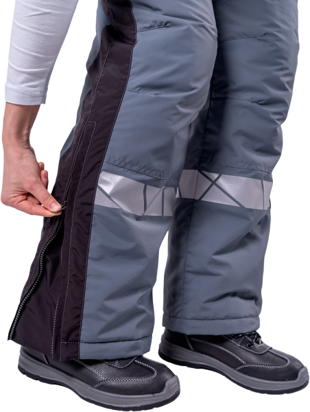 Брюки женские ХАЙ-ТЕК SAFETY зимние, серый-черный Брю 231 Наутика, пл. 125 г/м² ФСС Брюки женские ХАЙ-ТЕК SAFETY зимние, серый-черный Брю 231 Наутика, пл. 125 г/м² ФСС