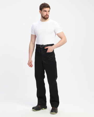 Костюм сварщика с усилением Арсенал-СОП 3 кл.защиты (тк.Хлопок-ОП,490) брюки, черный