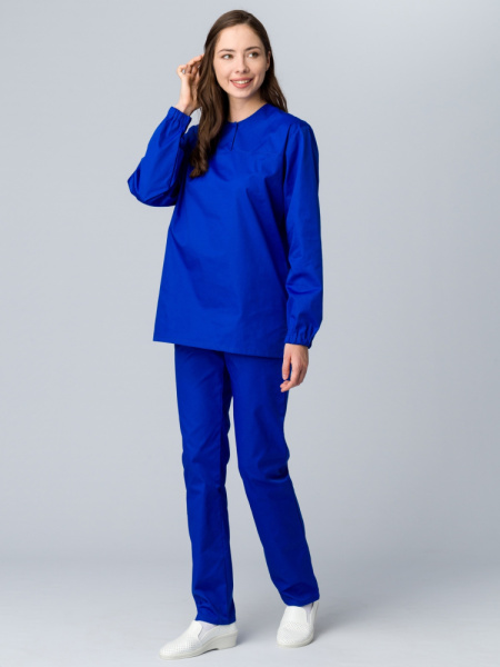 Женский костюм ХАССП-Стандарт (ткань Оптима, 160), васильковый Женский костюм ХАССП-Стандарт (ткань Оптима, 160), васильковый