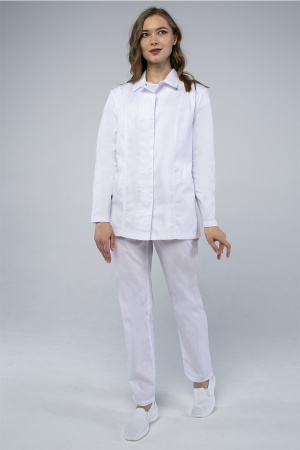 Куртка женская ХАССП-Премиум (тк.Оптима,160), белый (ЧЗ)