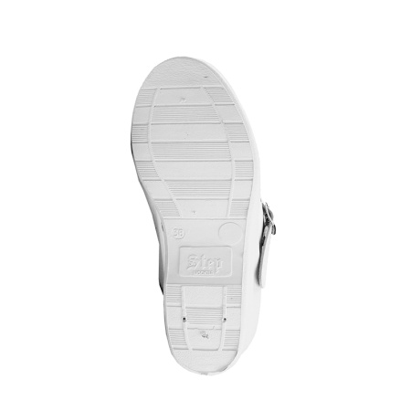 Сабо искусственная кожа, женские, белые с ремешком (арт. 4-12-2 Фирма СТЕП)