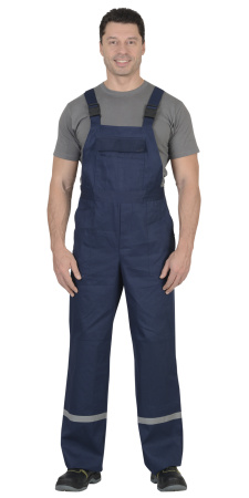 Костюм "Эксперт": куртка, п/комб. тёмно-синий с васильковым и СОП (узб.Саржа) (ЧЗ