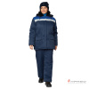 Костюм женский утеплённый "Стандарт СОП" синий/василёк (куртка и брюки) (ЧЗ)
