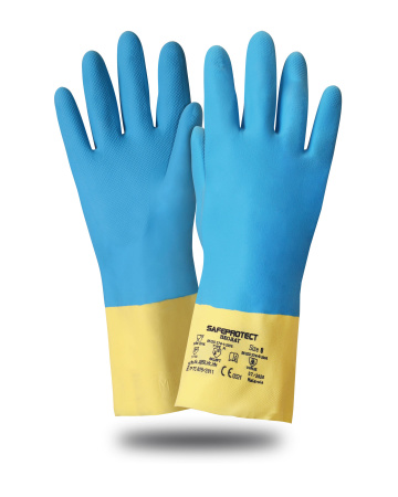 Перчатки Safeprotect "НЕОЛАТ" (смесь неопрена и латекса, хлопковый слой, толщ.0,70мм,дл.320мм.)