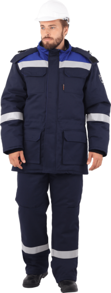 Костюм АНТИСТАТ зимний (Эксперт Стандарт СА-25, пл. 250) п/к, т.синий/васильковый (ЧЗ) Костюм АНТИСТАТ зимний (Эксперт Стандарт СА-25, пл. 250) п/к, т.синий/васильковый (ЧЗ)
