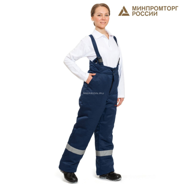 Брюки женские утепленные с СОП "Иртыш" (т. синий)