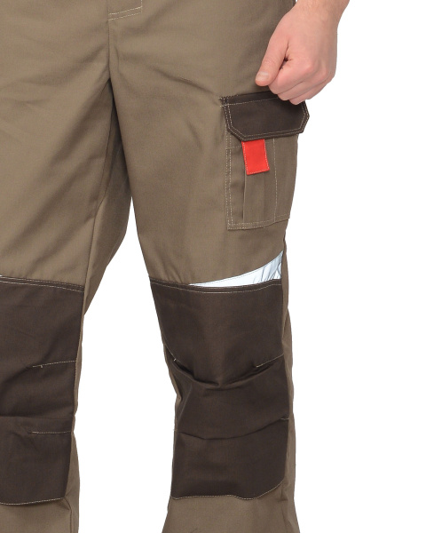 Полукомбинезон "Фаворит-Мега" : св.корич. с корич.и красн., СОП тк.Rodos Распродажа