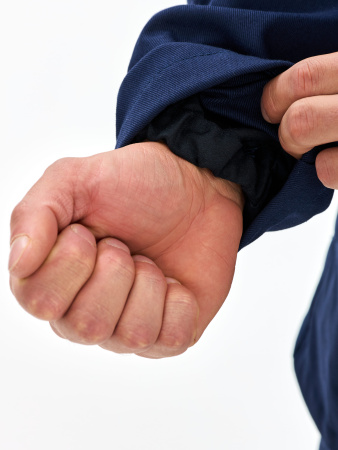 Костюм сварщика Велд-СОП 2 кл.защиты (тк.Хлопок-ОП,350) брюки, т.синий/васильковый