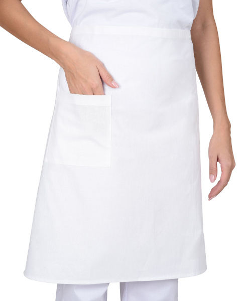 Фартук повара без грудки (бязь) белый (ЧЗ) Фартук повара без грудки (бязь) белый (ЧЗ)