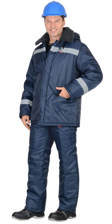 Куртка "СЕВЕР-4" дл., зимняя, т. синяя, тк.Оксфорд (ЧЗ)