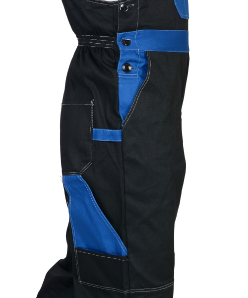 Полукомбинезон "Гранд" чёрный с васильковым (100% узбекская саржа) (ЧЗ) Полукомбинезон "Гранд" чёрный с васильковым (100% узбекская саржа) (ЧЗ)