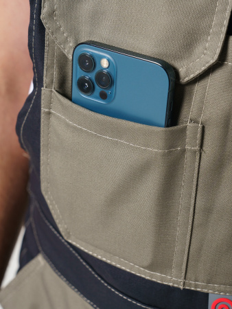 Полукомбинезон рабочий мужской №116 хаки, черный, СОП, ткань Канвас Полукомбинезон рабочий мужской №116 хаки, черный, СОП, ткань Канвас